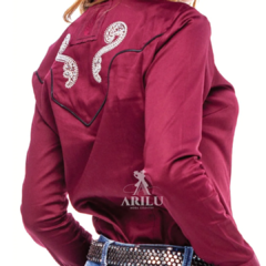 Camisa Zenz Western Casino Bordo ZW0121027 - comprar online