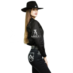 Calça Penssy Rodeo Feminina Preta Cindy - comprar online