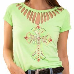 T-Shirt Feminina Tassa Verde 4563 - loja online