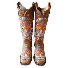 Bota goyazes caveira mexicana hot sale