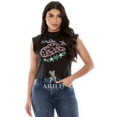 T-Shirt Ox Horns Feminino Preta 6365