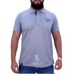 Polo Sacudido's Masculina Cinza Mescla PL07-15 - comprar online