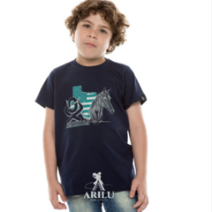 Camiseta Ox Horns Infantil Menino Azul Marinho 5195