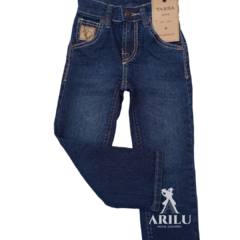 Calça Tassa Infantil Menino Relaxed Fit Dark Wash 5251.1