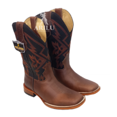 Bota Texana Helazza Masculina Brown Z64 4055