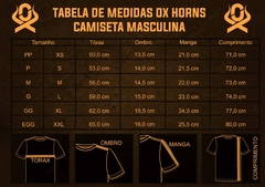 Camiseta Ox Horns Masculina Básica Preta 8001 - Agroarilu Moda Country