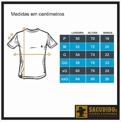 Camiseta Sacudido's Masculino Basica Mescla Cinza CB057SCD na internet