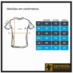 Camiseta Sacudido's Masculino Quadrados Cinza CM-072 - Agroarilu Moda Country