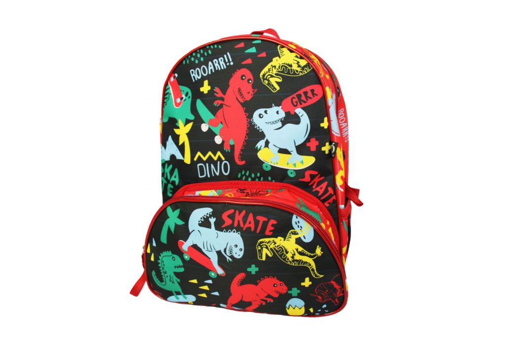 Mochila Escolar com Rodinha - Dino - Colorido - Ó Design - Kits e Gifts