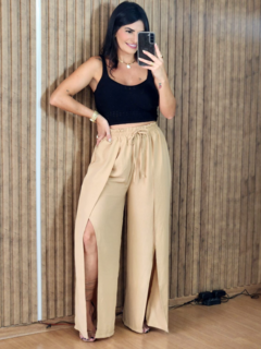 Calça Pantalona com fenda - loja online