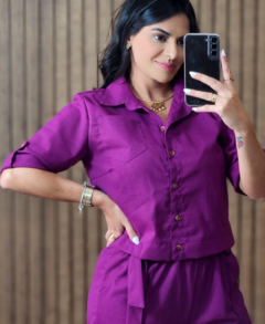 Conjunto Nicole Linho - Tati Perale Modas 