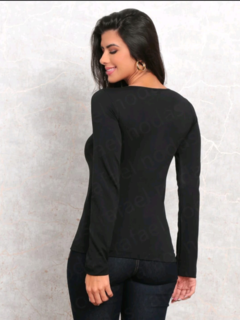 Blusa Térmica Manga Longa Preta - comprar online