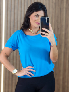 Blusa Viscolycra Três Babados - Tati Perale Modas 