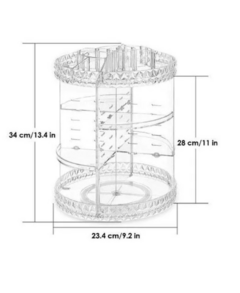 Organizador De Cosméticos Maquiagem Acrílico Giratório 360 - loja online