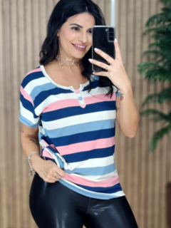 Blusa Lola Listras Plu - Tati Perale Modas 