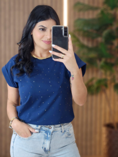 Blusa Brilho com Manga Japonesa - Tati Perale Modas 