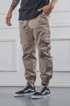 Jogger KFV Gabardina Cargo Mom Rigido - tienda online