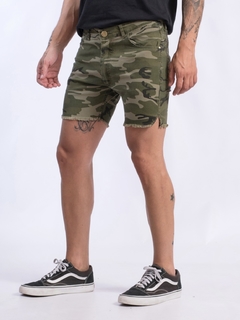 Bermuda VLS War Green Super Skinny - comprar online