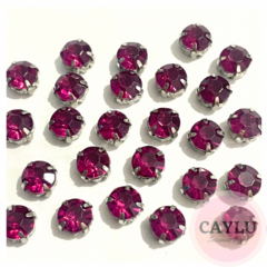 Gema Redonda Magenta 8mm 10u