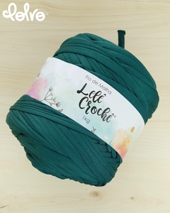 Fio de Malha Residual Lelê Crochê Lycra - Verde Escuro - Polvo Ateliê