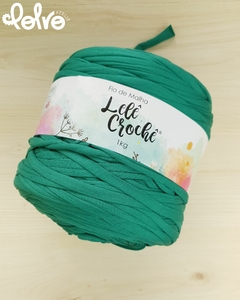Fio de Malha Residual Lelê Crochê Lycra - Verde Esmeralda - comprar online