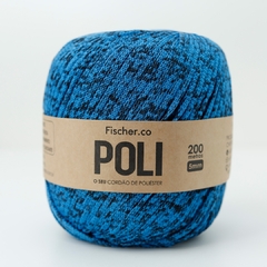 Fio Poli Mesclado Fischer Fios - 100% Poliéster 5mm - 714 Jeans