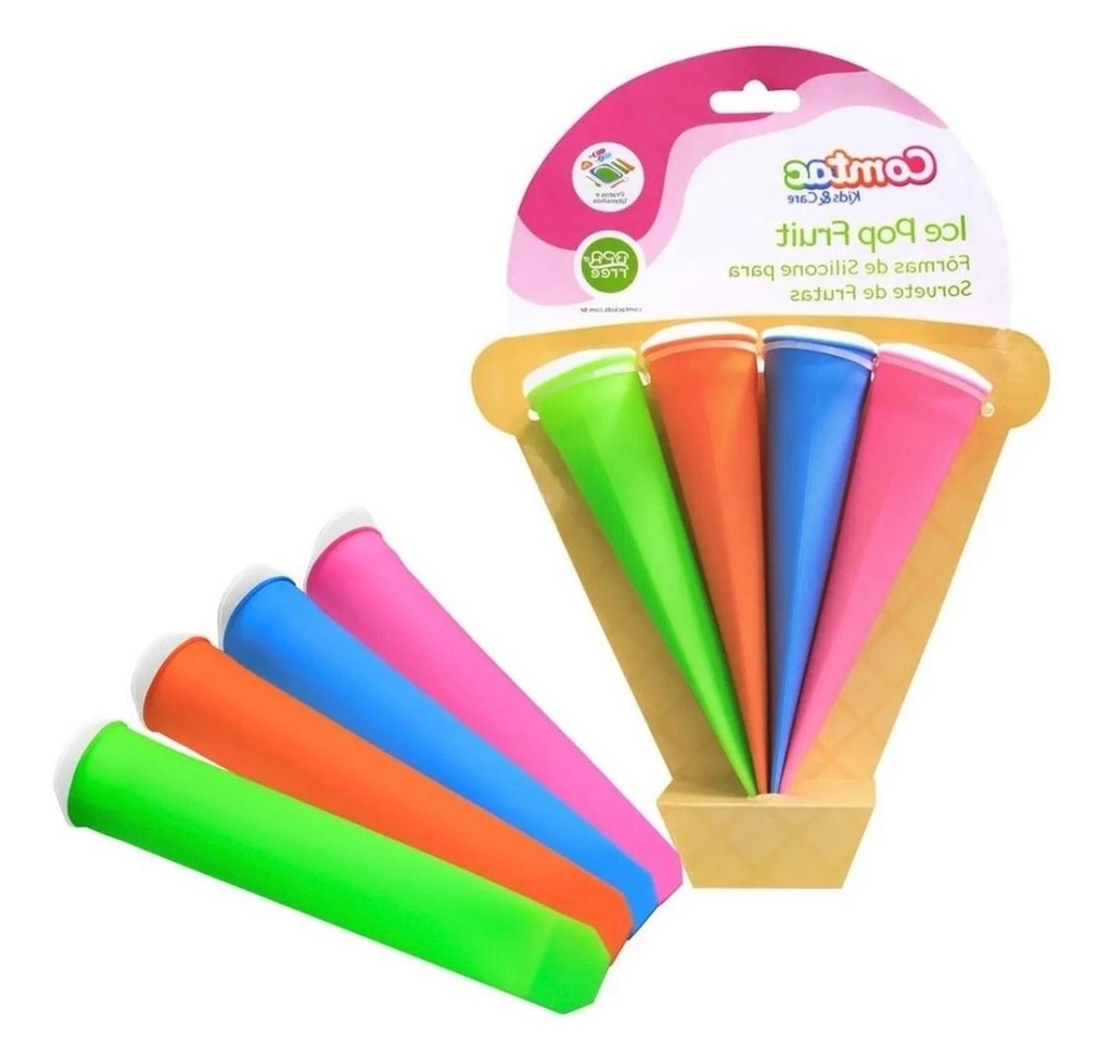 Formas De Silicone Para Geladinho E Sorvete Comtac Kids 4095