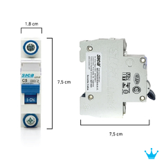 Llaves térmicas unipolar 5 a 63amp - Sica - El Rey del Cable 