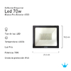 Reflector Proyector Led Blanco Frio Exterior - King - tienda online