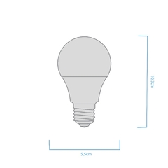 Lampara Bulbo 15w E27 Blanco Frio 6500K - Macroled - comprar online