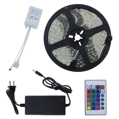 Kit tira de luces RGB 5mts con control - comprar online