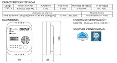 Imagen de Detector De Monóxido De Carbono A Pilas Con Display -Sica