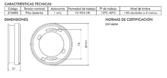 Detector Humo Autónomo Batería 9v Sica Oficial - tienda online