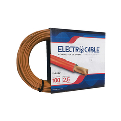 Cable Unipolar Eléctrico 2.5mm Pack x 3 unidades - Electrocable