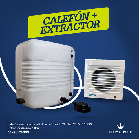 Kit calefón + Extractor
