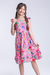 Vestido Infantil Rosa Estampado Moana - comprar online