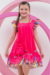 Vestido Infantil + Bolsinha Chloe Pink Princesas