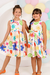 Vestido Infantil Estampa Astros