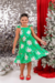 Vestido Infantil Verde Flores - Brunet Kids - Loja de roupa para Meninas de 2 a 14 anos