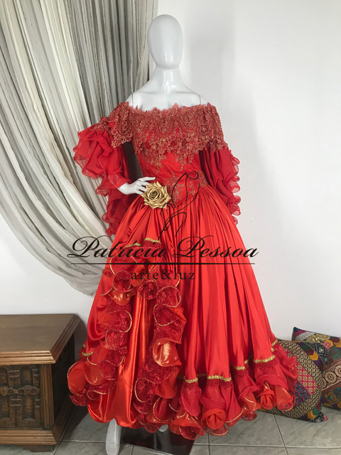 Roupa Cigana - (cód.03190) - Atelier Patricia Pessoa