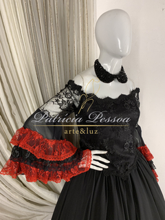 Roupa de Pomba Gira - (cód.07236) - Atelier Patricia Pessoa