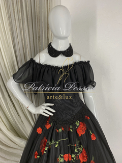 Roupa pomba gira rosa vermelha discount