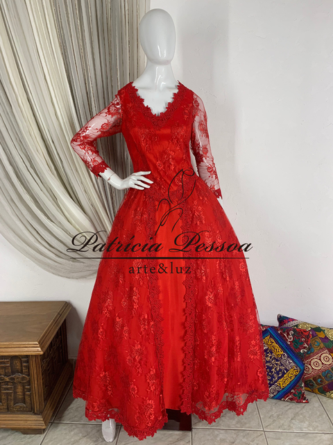Vestido vermelho pomba gira on sale