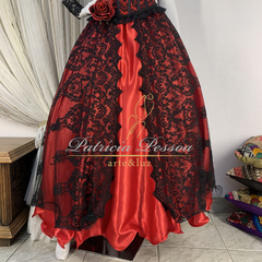 Roupa de Pomba Gira - (cód.07296) - Atelier Patricia Pessoa