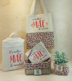 Ecobag Dia das Mães - Logotipo - Poá Marsala - Cesta de Presentes - Embalagem Personalizada - loja online