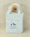 Sacolinha Minibag Aniversário - Fundo do Mar - Personalizada - Estampa Padrão - Algodão Cru - Lembrancinha de Aniversário