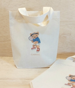 Sacolinha Minibag Formatura Infantil - Personalizada - Estampa Padrão - Algodão Cru - Lembrancinha - loja online