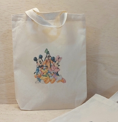 Sacolinha Minibag Minnie - Personalizada - Estampa Grande - Algodão Cru - Lembrancinha de Aniversário na internet