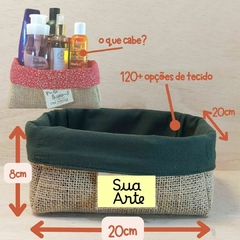 Cesta Pequeno Príncipe - Juta e Tecido - Tag Personalizada - Lembrancinha de Aniversário - loja online