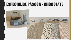 Cestinho Orelhudo - Cestinho de Páscoa Cesta de Chocolates - Juta e Tecido - loja online